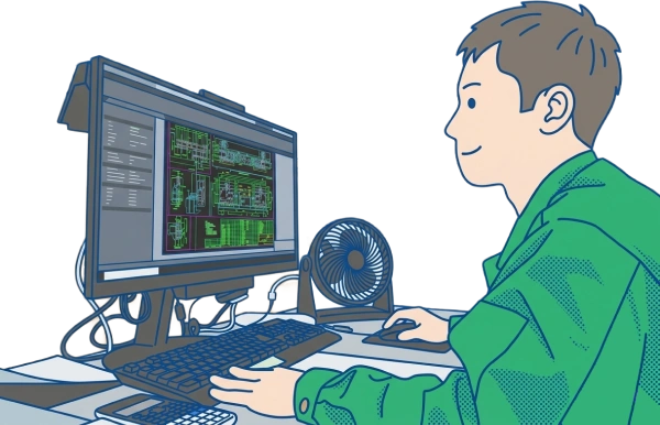 設計職のイラスト